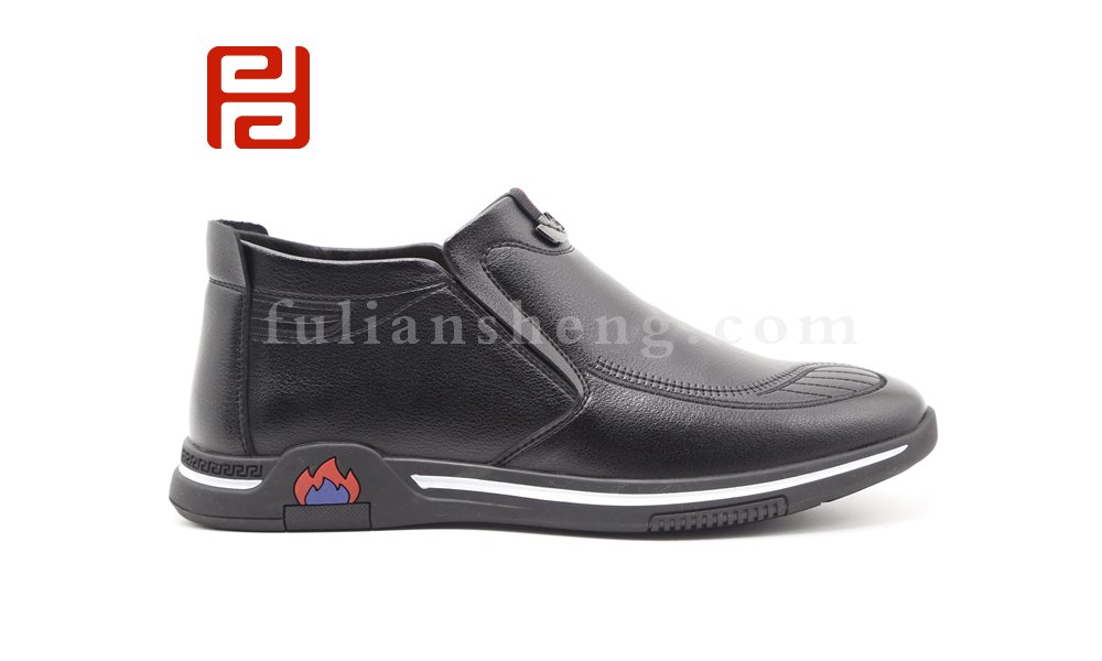 福連升男商務休閑鞋圓頭套腳舒適低幫鞋辦公工作棉鞋圖片