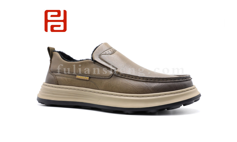 福連升冬季新款輕松工作男鞋商務休閑商務鞋