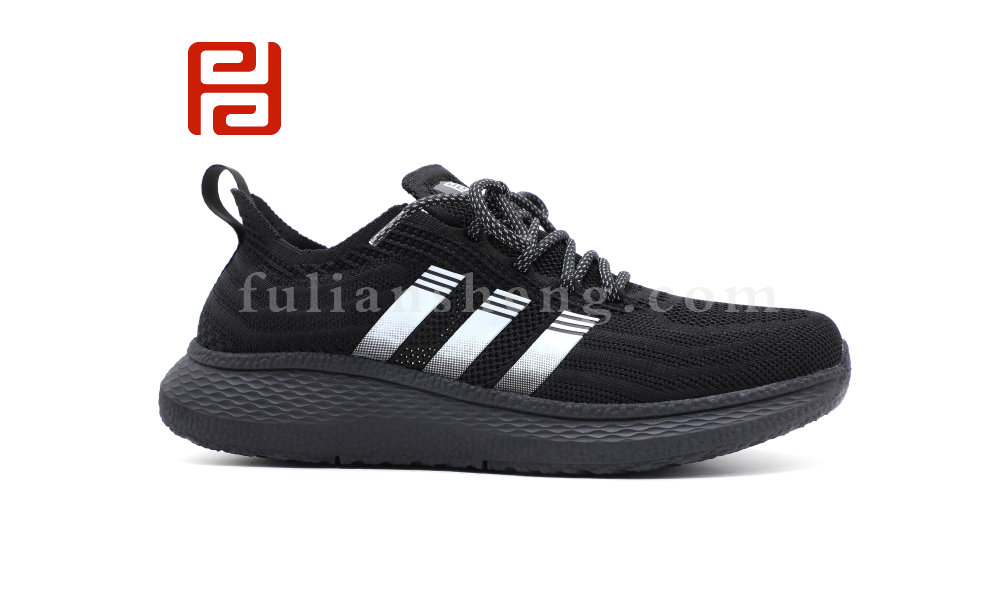 休閑運(yùn)動男單鞋飛織面料3D緩震鞋墊