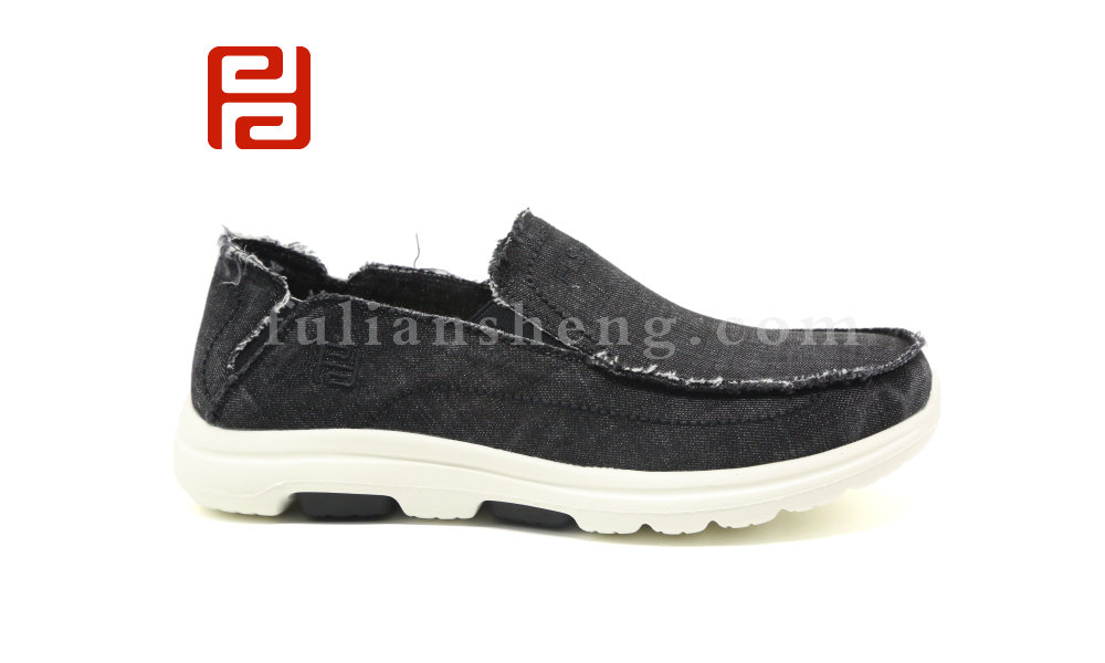 福連升老北京布鞋男鞋軟底爸爸鞋牛仔布老人套腳父親休閑鞋圖片