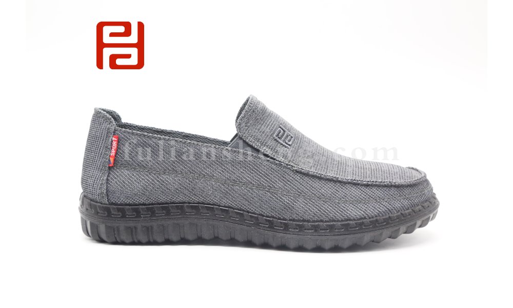 福連升夏季男鞋舒適休閑養生鞋透氣紗網布面棉麻內里圖片