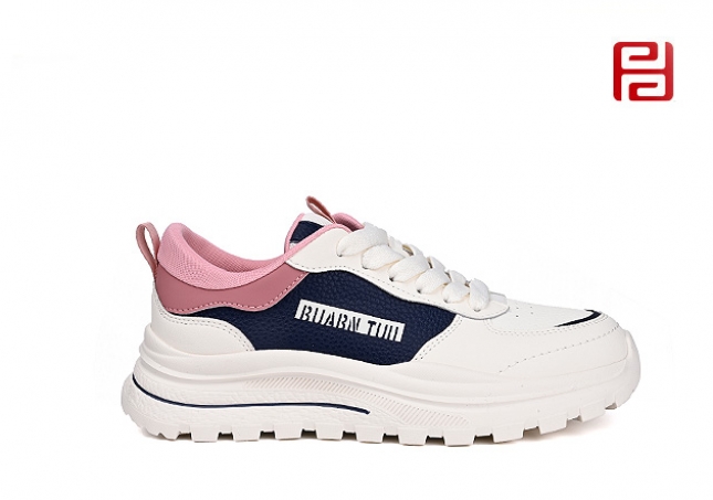 福連升春秋女鞋輕便單鞋皮面復古超輕休閑鞋