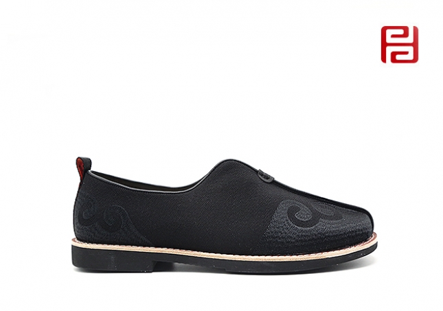 福連升老北京布鞋中國風尚經典休閑禮服呢橡膠發泡底男鞋